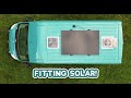 Fitting a SOLAR PANEL to a CAMPERVAN - DIY Budget Campervan Conversion