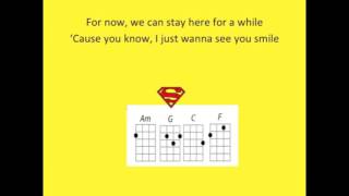 One Call Away For Ukulele Play Along With Chords Key Of C Youtube