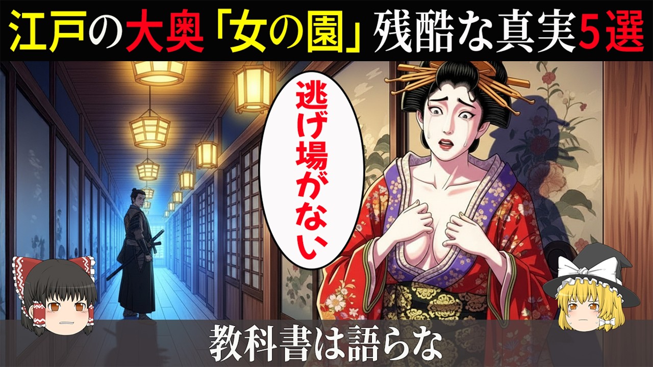 【ゆっくり解説】男子禁制の大奥で何が起きていたのか？江戸時代の教科書は語らない「女の園」の残酷な真実5選【日本史】
