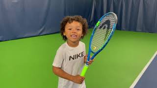 4 year old & 7 year old Tennis Prodigies M3 & KING screenshot 4