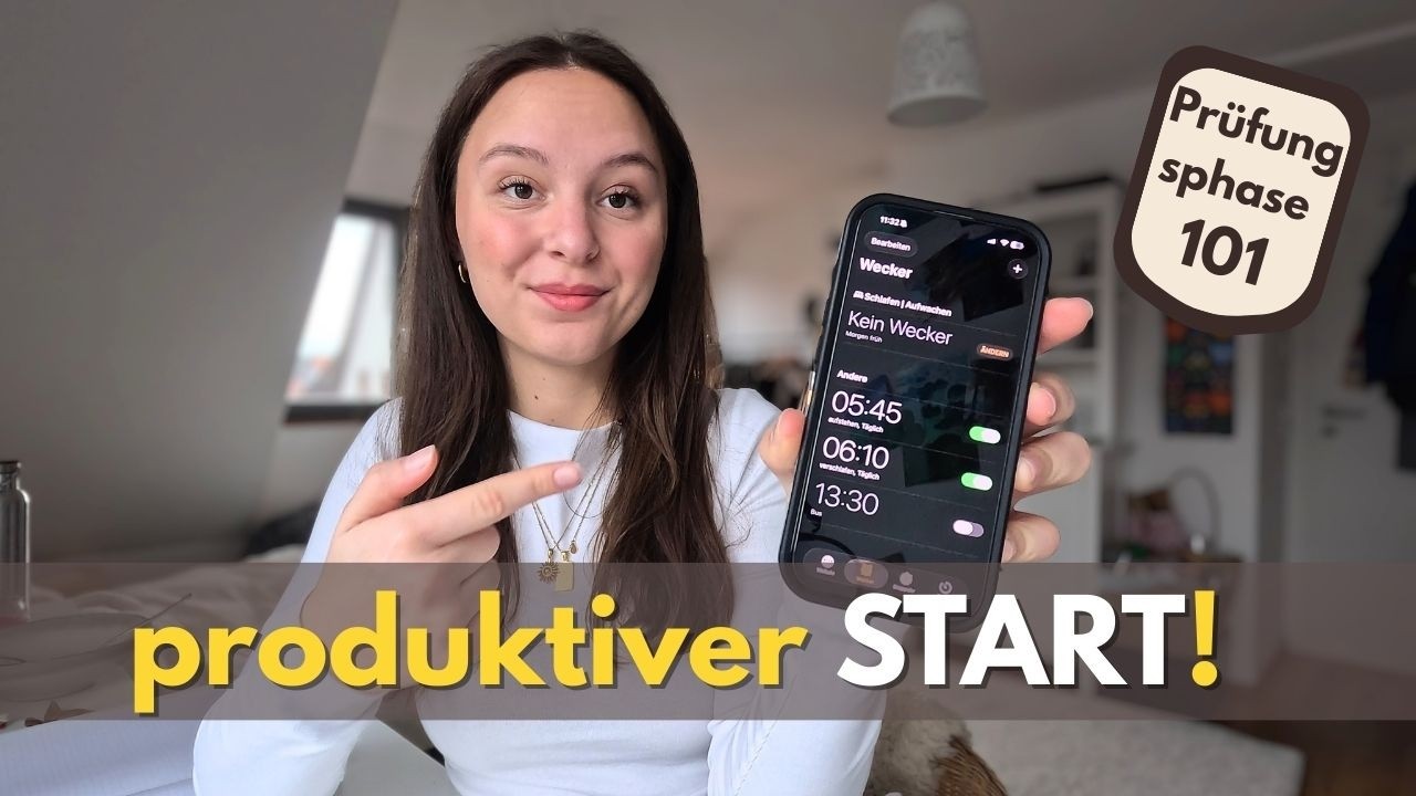 Morgenroutine in der Prüfungsphase für Fokus & Motivation