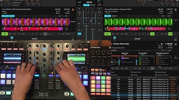 Techno Set using Traktor Pro 3, Kontrol S5, and Kontrol F1