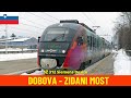 Winter Cab Ride Dobova - Zidani Most (Dobova – Ljubljana Railway, Slovenia) train driver's view 4K