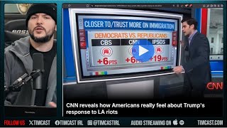 CNN SHOCKED, Even Amid LA Riots Trump Approval On Immigration SKYROCKETS, Democrats LIE About Polls