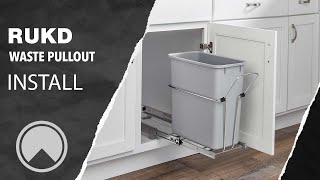 Rukd 20 Or 32 Quart Waste Pullout Installation