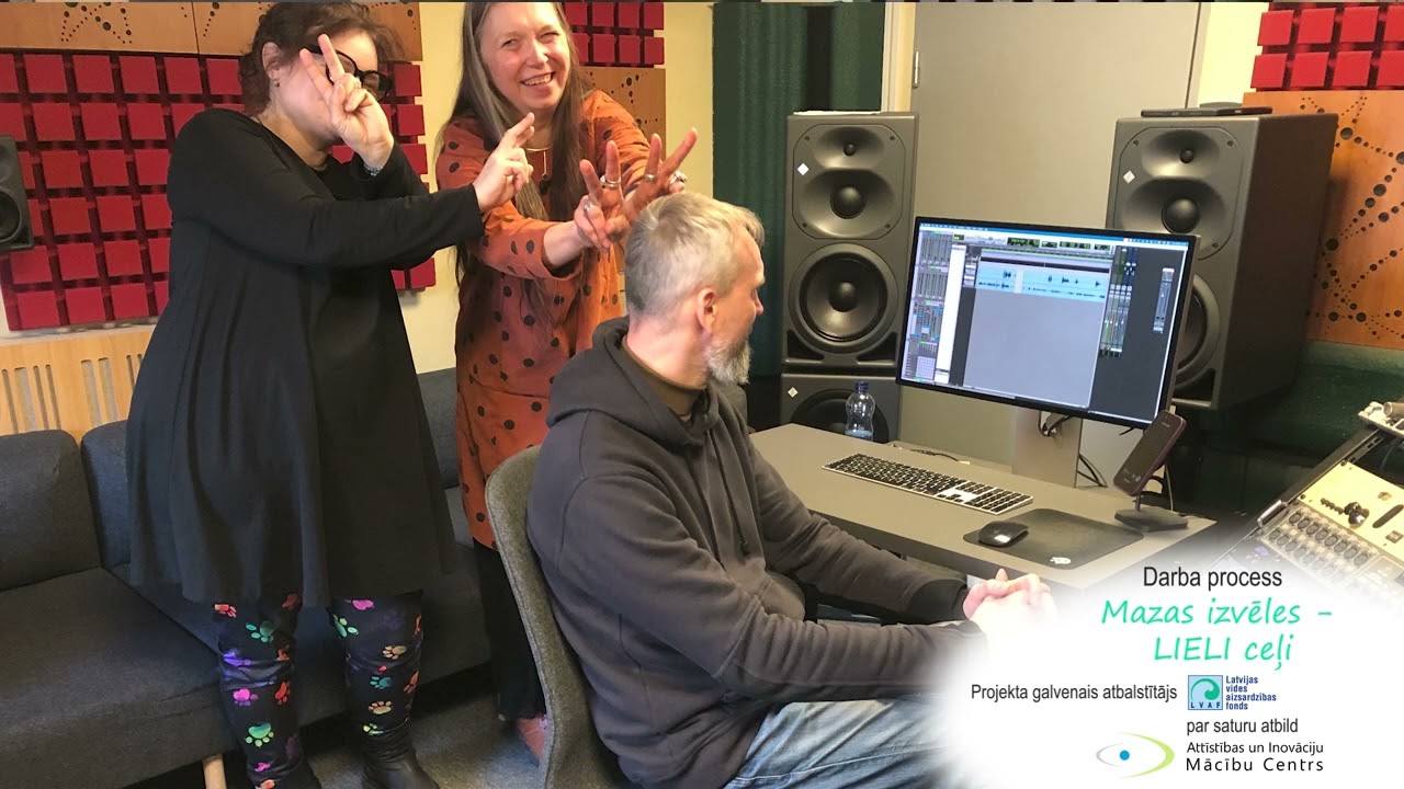 Aizkulises, kā top skaņu ieraksts animācijas filmai.