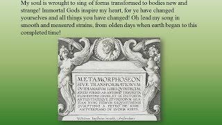 Cosmos, Giants, Ages, and Jove by Ovid 43BC-18 AD