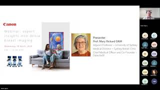 "Expert Insights Into Dense Breast Imaging" US Webinar with Professor Mary Rickard 18 March 2026