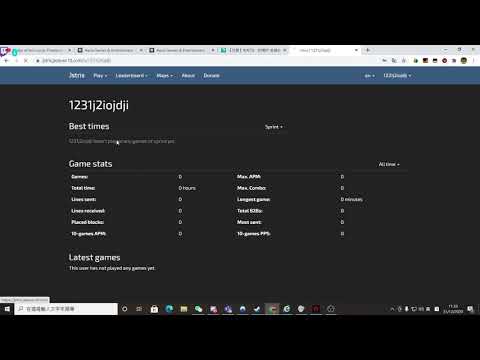 (WORLD RECORD) getting banned in jstris speed run,25s
