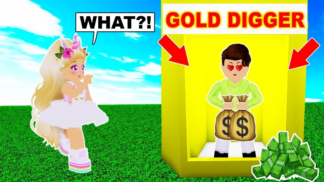 My Boyfriend Is A Gold Digger Capturing Gold Diggers In Bloxburg Roblox Youtube - roblox song gold digger