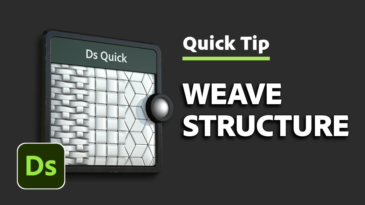 Weave Structure | Designer Quick Tip #21 | Adobe Substance 3D