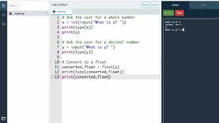 Python #016 - Calculator (Data Types & Conversion)