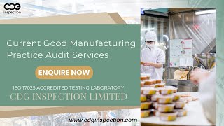 CGMP Audit Services by CDG Inspection Limited | ISO 17025 Accredited Testing Laboratory | 9643077962
