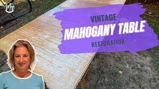 Mahogany Dining Table Restoration (Full Series) | Start-to-Finish Vintage Furniture Makeover