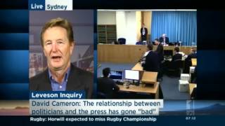 British PM questioned at Leveson inquiry