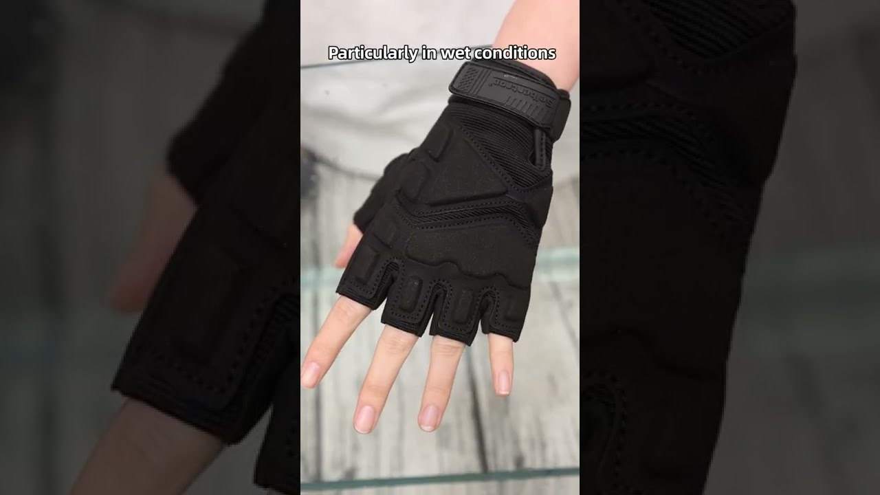 Seibertron Patented S.O.L.A.G 2.0 Water Resistant Fingerless Tactical Gloves