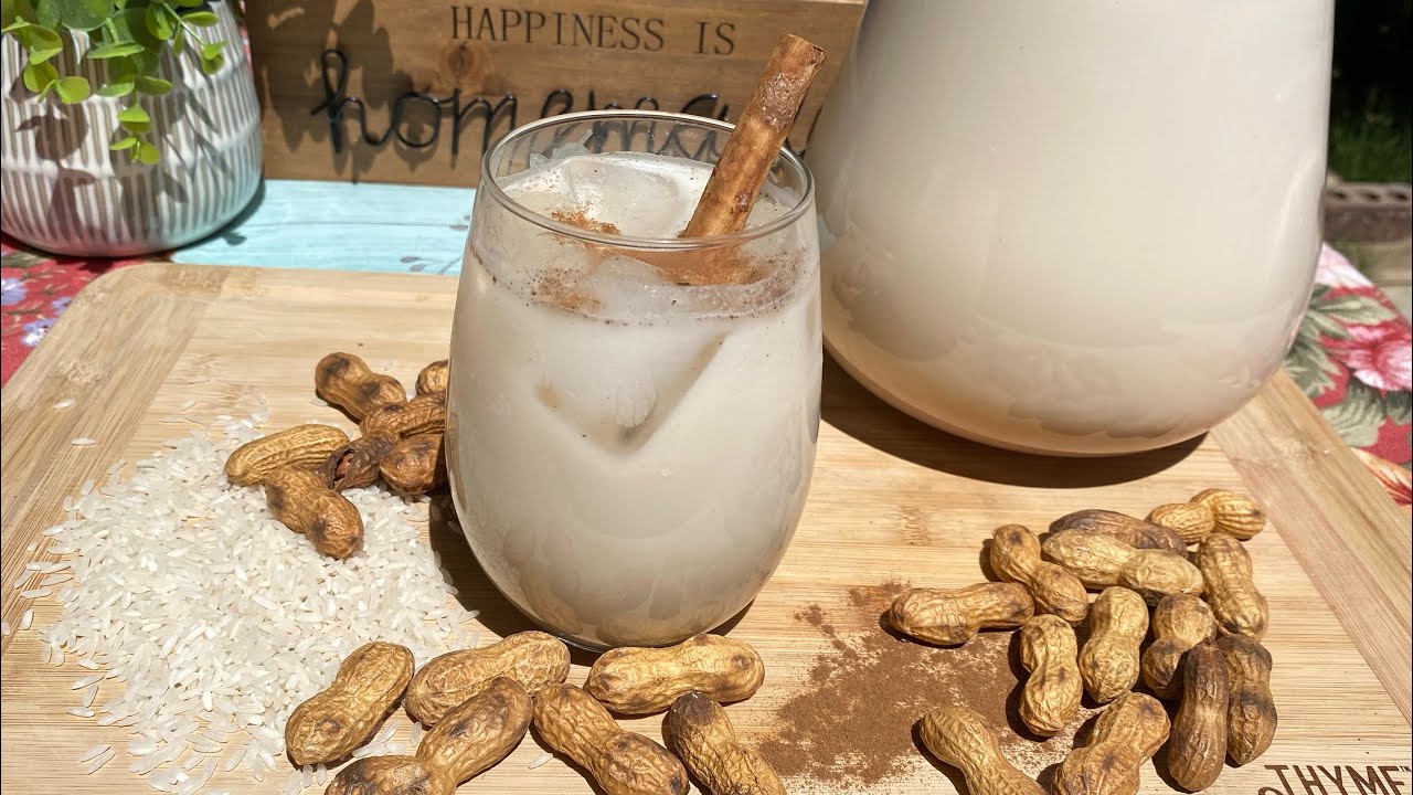 Como hacer Horchata de Arroz y Maní 🥜 (cacahuates) 🤗 Receta Fácil ¿Qué
