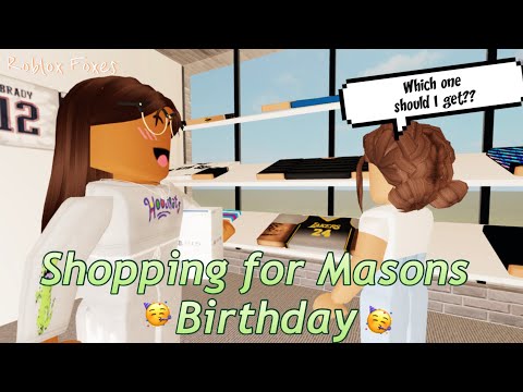 Shopping For Mason’s BIRTHDAY || Roblox Bloxburg Roleplay || Roblox Foxes