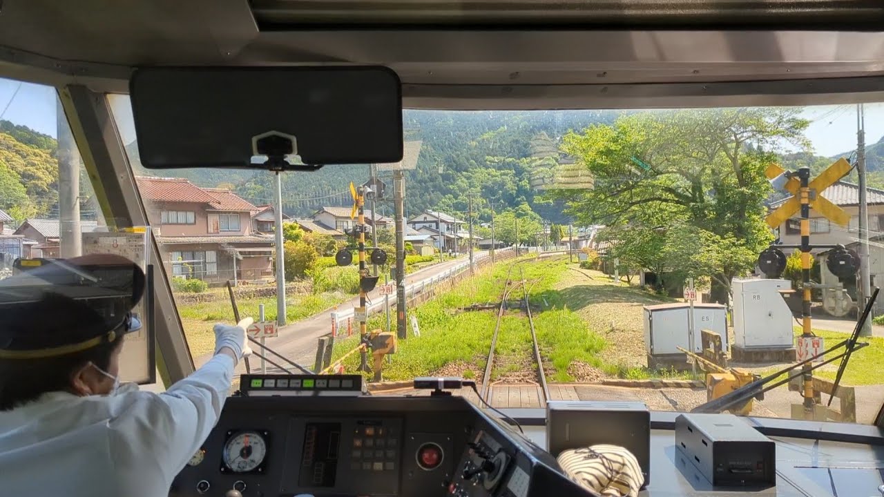 [Front view] Japan train.Nagoya → Toyama.  The first 20 minutes is a rear view.Limited Express Hida