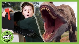 Park Ranger Finds a Mystery Letter in the Dinosaur Park! Dinosaur Videos for Kids by TRex Ranch
