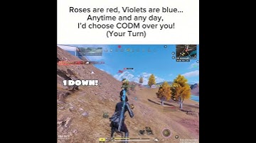 Roses are red, Violets are blue!  #codm #callofdutymobile #codmobile#codmmemes #shorts