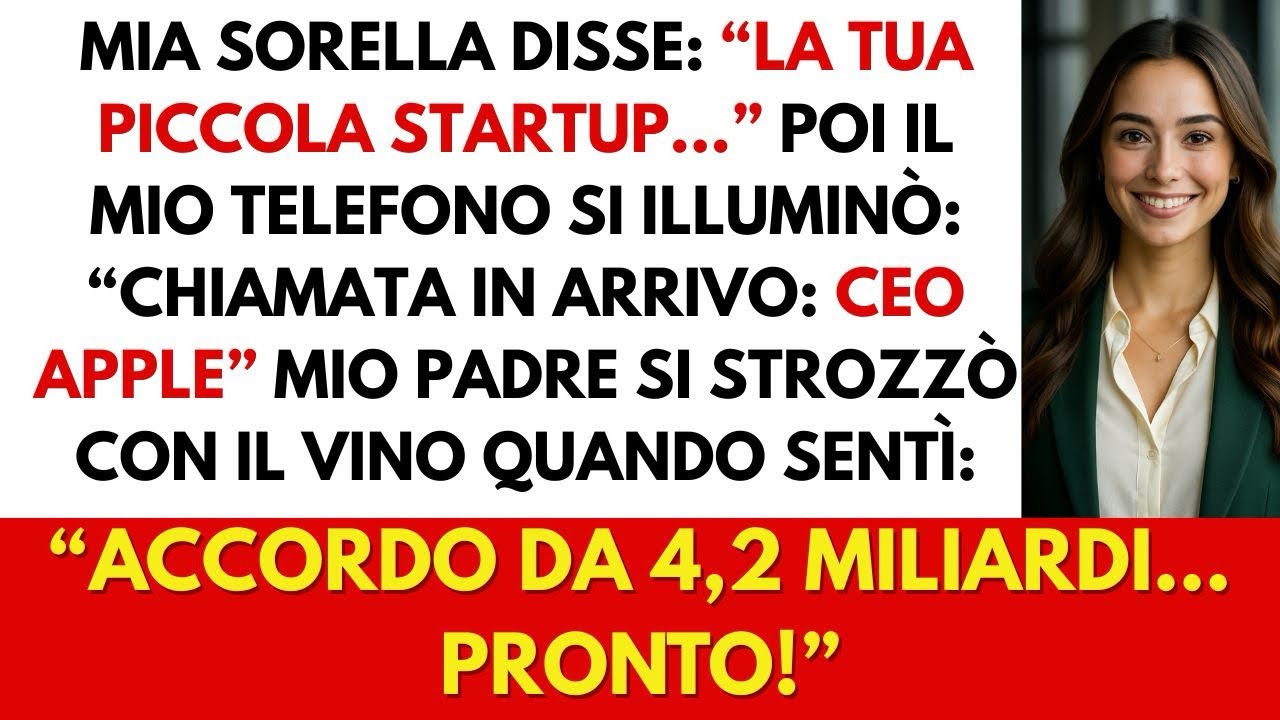 Ridevano della mia “piccola” azienda tech… finché il CEO di Apple mi ha chiamato a cena