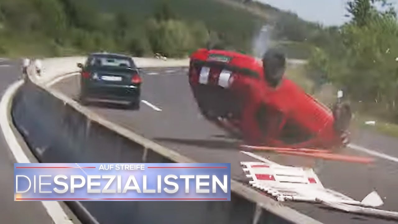 Raser verursacht Unfall: Auto rast durch Autobahnabsperrung! | Die Spezialisten | SAT.1