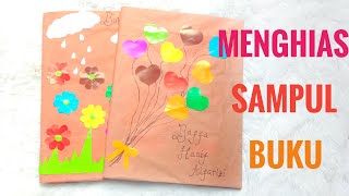 81] Cara menghias sampul buku | Membuat sampul buku harian