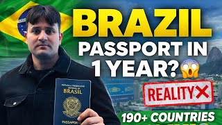 GET EASY VISA COUNTRY BRAZIL 🇧🇷 2026 | GET PASSPORT IN JUST ONE YEAR #advice #career 