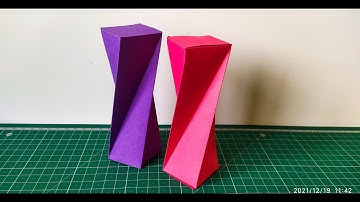 twisted rectangular prism || DIY