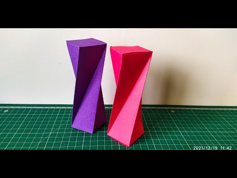 twisted rectangular prism || DIY - YouTube