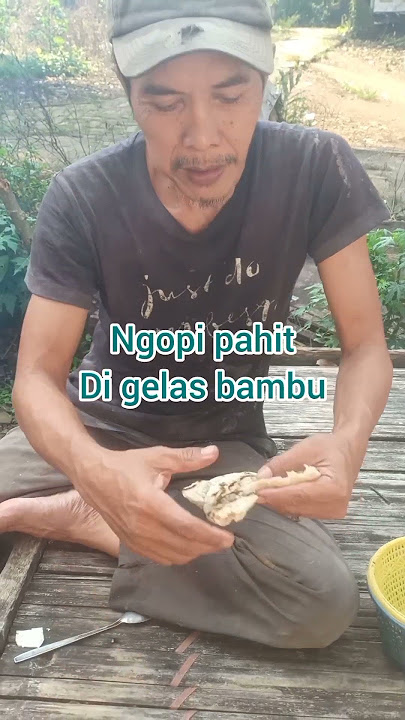 ngopi pahit pake gelaas bambu #shortviral #ngopihitam
