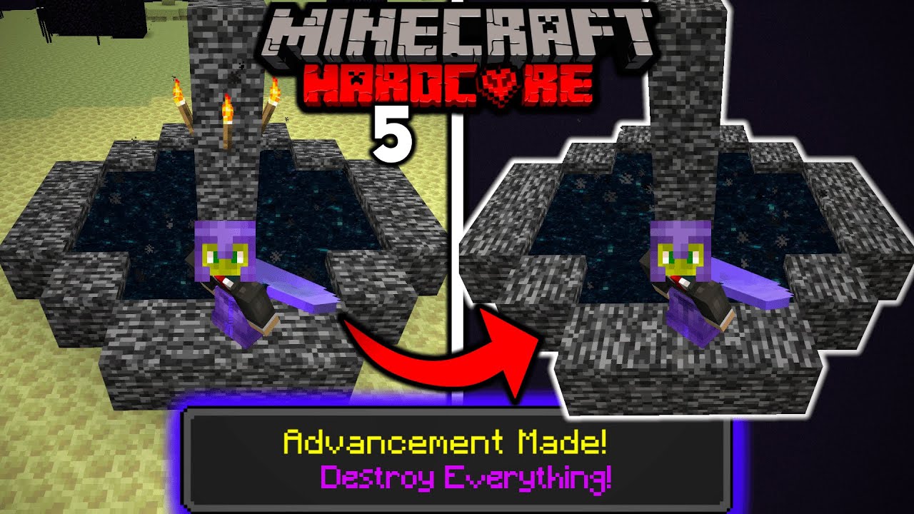 I Got Rid Of The End in Minecraft Hardcore (#5) - YouTube