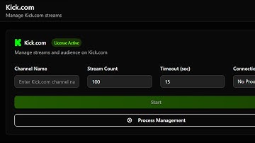 KICK VIEW BOT | PROGRAM FOR PROMOTE YOUR BROADCAST