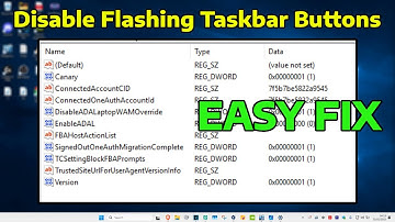 How To Disable Flashing Taskbar Buttons or Icons in Windows