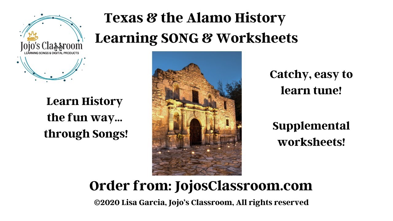 Texas and the Alamo History Learning Song, by Jojo's Classroom (AI Version!)