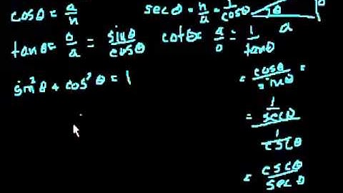 Trig identities part 2 (part 4 if you watch the proofs)