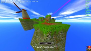 WIzardEXT Floating Island AQ2CTF1 map Quake II RailwarZ Helicopter Tour