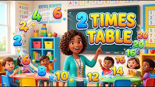 Multiplication Table of 2 Song | Learn 2 Times Table for Kids | Fun Maths Song