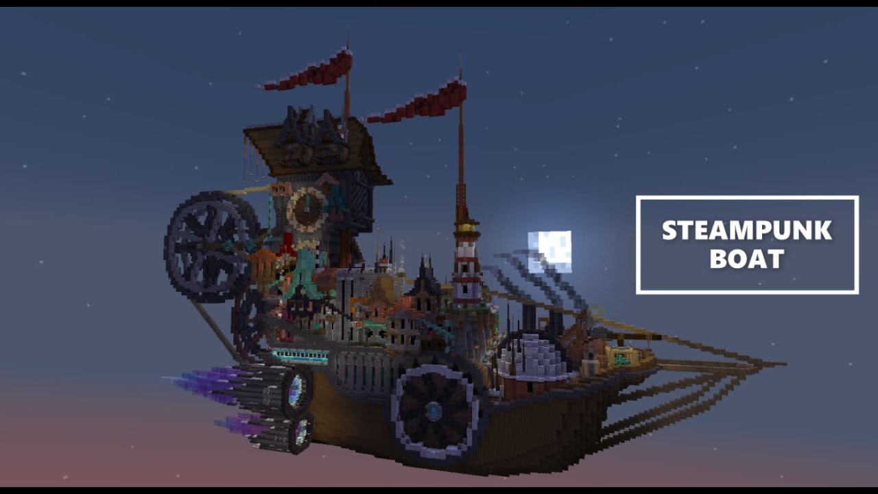 STEAMPUNK BOAT-CITY! - Megabuild for a contest
