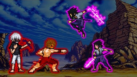 KANEKI & BAKI V.2 VS SASUKE EMS & SASUKE RINNEGAN IN JUMP FORCE MUGEN