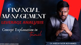 CA Inter - Financial Management - Leverage Analysis - ANM Sir
