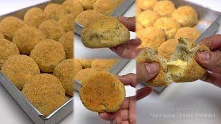 Soft MALUNGGAY CHEESE PANDESAL | Moringa and Cheese Bread Recipe screenshot 4