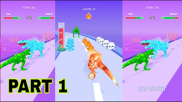 MAX LEVEN in dino Evolution Run 3D Game