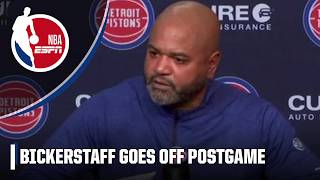 J.b. Bickerstaff Rips Officiating In Thunder Vs. Pistons I Am Disgusted Sportscenter