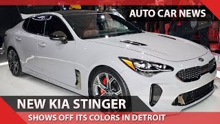 [WOW!] New Kia Stinger Shows Off Its Colors In Detroit