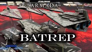 Sloane vs Luminara - Star Wars Armada Battle Report - Empire vs Republic!