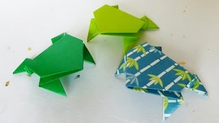 Japanese Traditional Origami JUMPING FROG