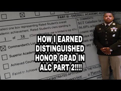 How I earned Distinguished Honor Grad in ALC part 2