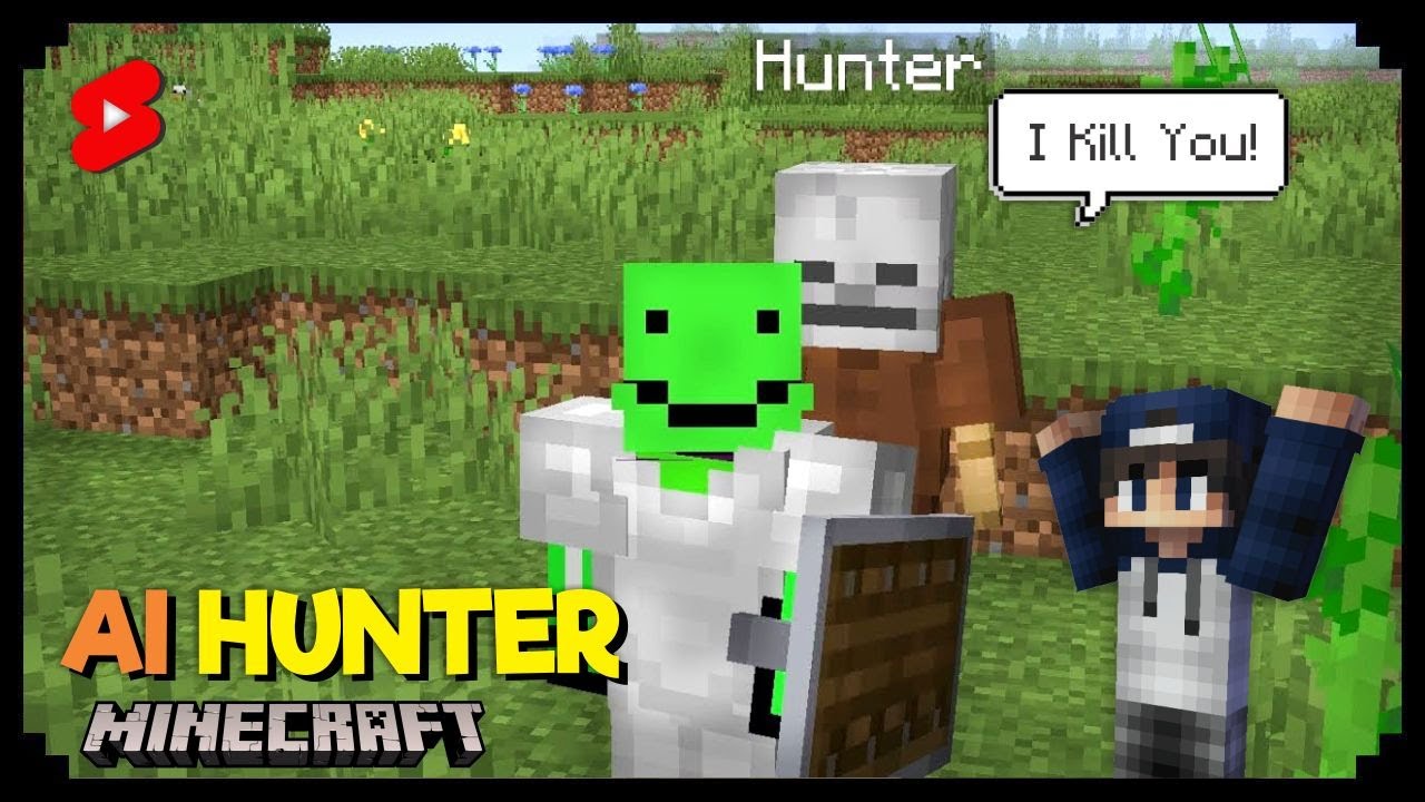 How To Make AI HUNTER In Minecraft | Without Any Friend!